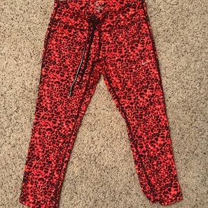 Barely used Nike leopard print capri leggings